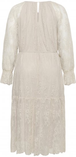 Kaffe Curve Amalie Lace Dress Moonbeam - Midikjoler - 