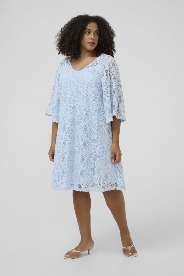 Kaffe Curve Lucy Dress Nantucket Breeze Blue - Midikjoler - 