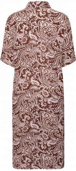 Kaffe Curve Thina Ami Shirt Dress Henna Brown - Midikjoler - 