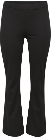 Kaffe Curve Jenna Leggings med Utsvingte Ben Svart - Jeans & Bukser i Store Størrelser – Plus Size - 