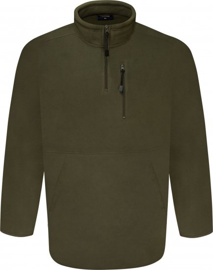 Espionage FL034 Microfleece Half Zip Jacket Light Olive - Jakker - Store jakker - 2XL-12XL