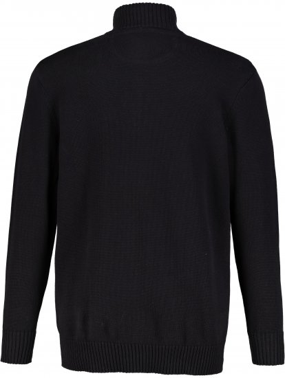 JP1880 Sweater Knitter with Zipper Black - Gensere og Hettegensere - Store hettegensere - 2XL-14XL