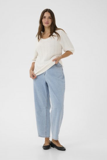 Kaffe Curve Lotia Pullover Chalk - Strikkegensere - 