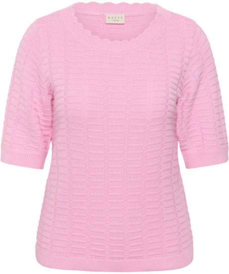 Kaffe Curve Lotia Pullover Pink Frosting - Strikkegensere - 