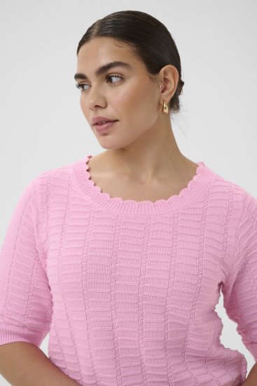 Kaffe Curve Lotia Pullover Pink Frosting - Strikkegensere - 
