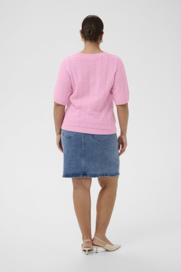 Kaffe Curve Lotia Pullover Pink Frosting - Strikkegensere - 