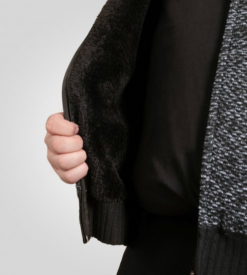 Duke Fareham Bonded Sherpa Lining Knitted Hoodie Grey - Gensere og hettegensere - Store hettegensere - 2XL-14XL