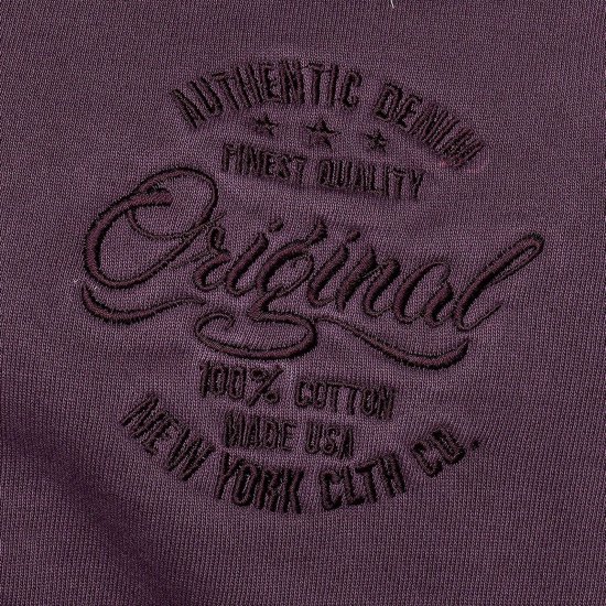 Kam Jeans 7082 Garment DYE with Zipper Hoodie Purple - Gensere og hettegensere - Store hettegensere - 2XL-14XL