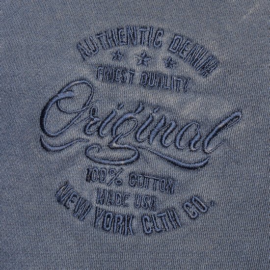 Kam Jeans 7082 Garment DYE with Zipper Hoodie Vintage Indigo - Gensere og hettegensere - Store hettegensere - 2XL-14XL