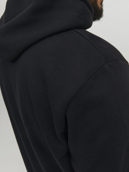 Jack & Jones Hunt Hoodie Black - Gensere og hettegensere - Store hettegensere - 2XL-14XL