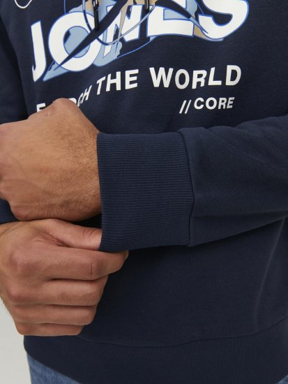 Jack & Jones Hunt Hoodie Navy - Gensere og hettegensere - Store hettegensere - 2XL-14XL