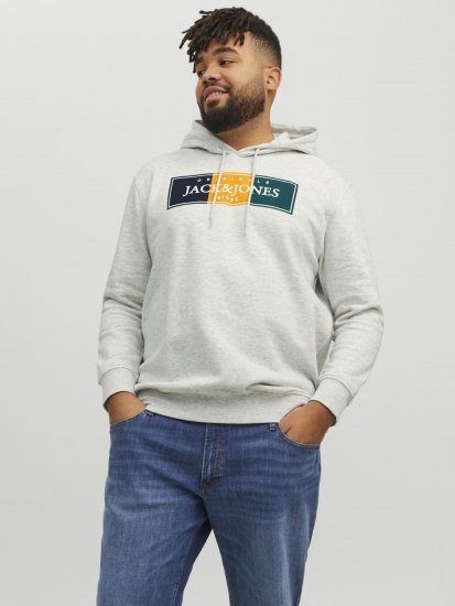 Jack & Jones Codyy Hoodie White - Gensere og hettegensere - Store hettegensere - 2XL-14XL