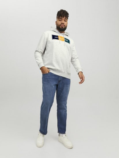 Jack & Jones Codyy Hoodie White - Gensere og hettegensere - Store hettegensere - 2XL-14XL