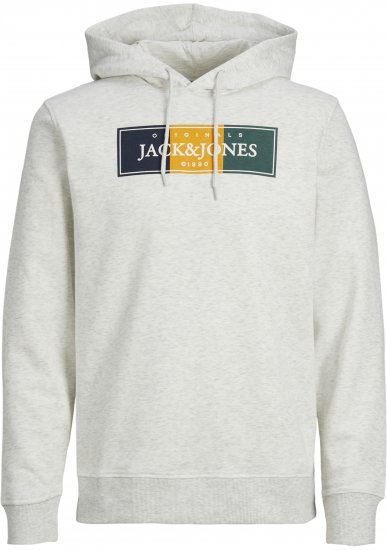 Jack & Jones Codyy Hoodie White - Gensere og hettegensere - Store hettegensere - 2XL-14XL