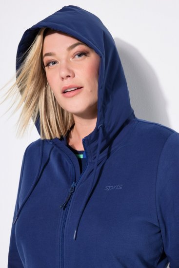 Ulla Popken Athletic Department Hoodie Navy - Hettegensere og collegegensere - Myke gensere, hettegensere og strikk
