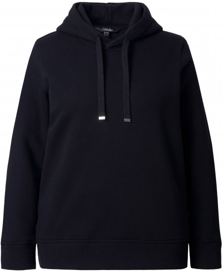 Ulla Popken Relaxed Fit Long Sleeve Hoodie Black - Hettegensere og collegegensere - Myke gensere, hettegensere og strikk