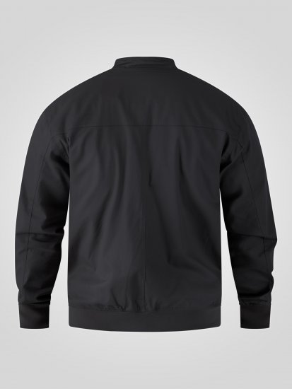 D555 Kent Elastic Rib Hem & Cuffs Harrington Jacket Black - Jakker - Store jakker - 2XL-12XL