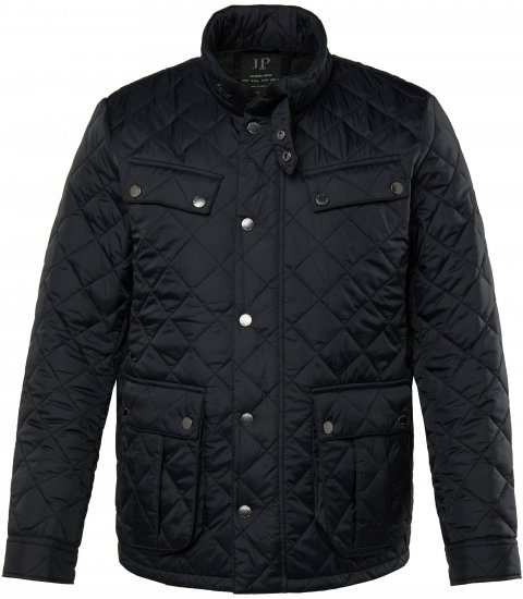 JP1880 Quilted with Multiple Pockets Jacket Black - Jakker - Store jakker - 2XL-12XL