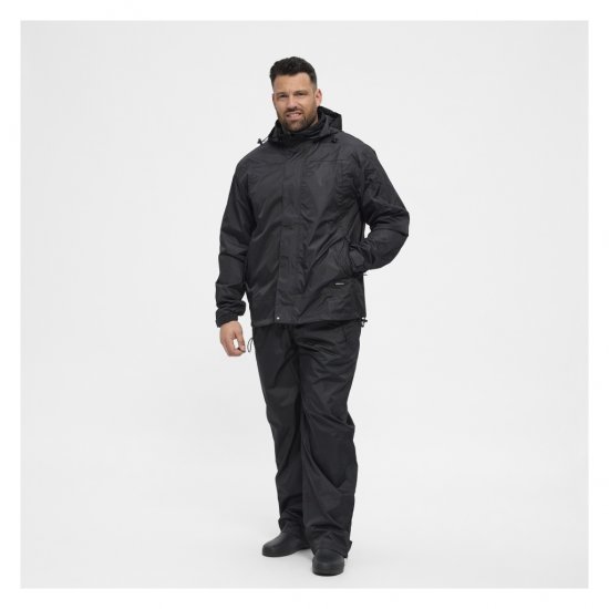 North Latitude Rain Jacket Black - Jakker - Store jakker - 2XL-12XL