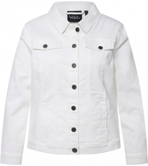 Ulla Popken Denim Jacket White - Jakker - 
