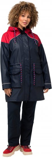 Ulla Popken HYPRAR Colorblock Triple Function Frisian Jacket Navy - Jakker - 