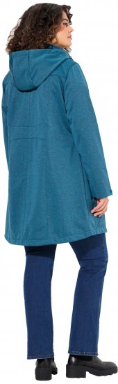 Ulla Popken HYPRAR Melange Softshell Jacket Grey Blue - Jakker - 