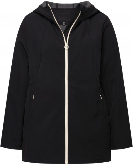 Ulla Popken HYPRAR Water Repellent Softshell Jacket Black - Jakker - 
