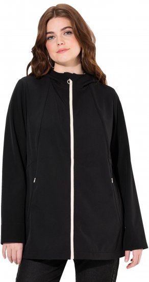 Ulla Popken HYPRAR Water Repellent Softshell Jacket Black - Jakker - 