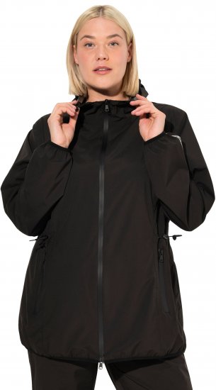 Ulla Popken Lightweight Rain Jacket Black - Jakker - 