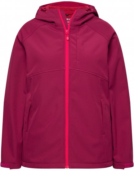 Ulla Popken Softshell Contrast Color Jacket Magenta - Jakker - 