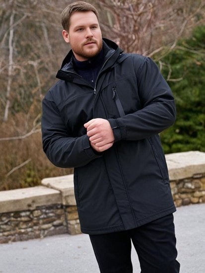 Espionage JT121 Padded Waterproof Coat Black - Jakker - Store jakker - 2XL-12XL