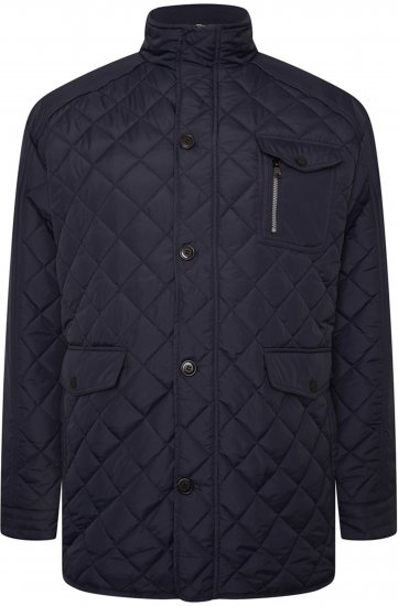 Kam Jeans KV139 Heritage Quilted Parka Jacket Navy - Jakker - Store jakker - 2XL-12XL