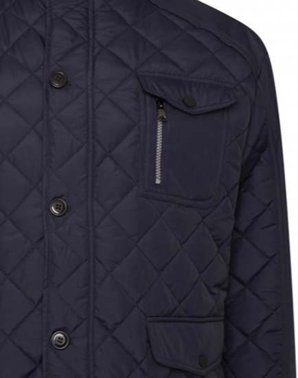 Kam Jeans KV139 Heritage Quilted Parka Jacket Navy - Jakker - Store jakker - 2XL-12XL
