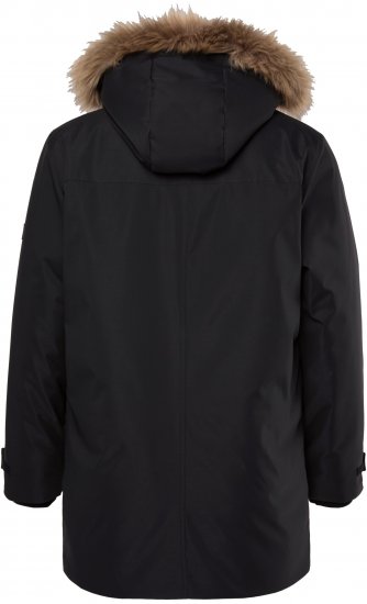 Men Plus Parka With Fur Hood Black - Jakker - Store jakker - 2XL-12XL