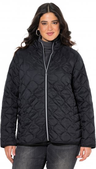 Ulla Popken HYPRAR Lightweight Quilted Water-Repellent Jacket Black - Jakker - 