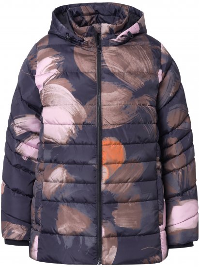Ulla Popken HYPRAR Water-Repellent Allover Print Jacket Black - Jakker - 
