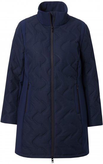 Ulla Popken HYPRAR Laser Quilted Jacket Navy - Jakker - 