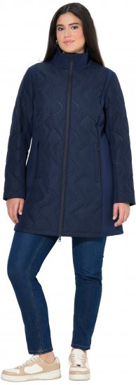 Ulla Popken HYPRAR Laser Quilted Jacket Navy - Jakker - 