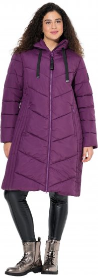 Ulla Popken HYPRAR Longline Water Repellent Jacket Plum - Jakker - 