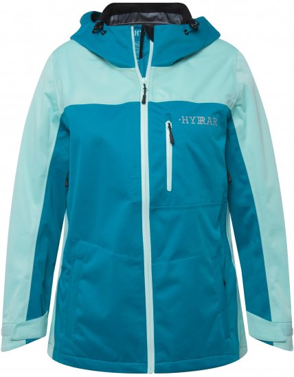 Ulla Popken HYPRAR Lightweight Triple Function Jacket Turquoise - Jakker - 