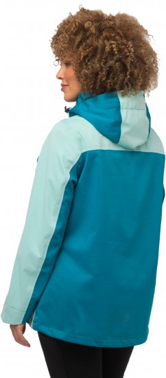 Ulla Popken HYPRAR Lightweight Triple Function Jacket Turquoise - Jakker - 