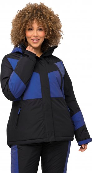 Ulla Popken HYPRAR Color Block Triple Function Ski Jacket Black - Jakker - 