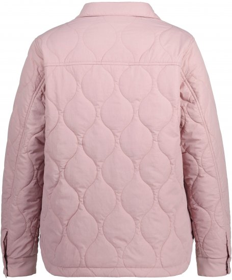 Ulla Popken Wavy Quilted Fully Lined Lightweight Jacket Old Pink - Jakker - 