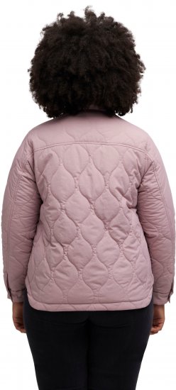 Ulla Popken Wavy Quilted Fully Lined Lightweight Jacket Old Pink - Jakker - 
