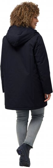 Ulla Popken HYPRAR Triple Function Contrast Trim Quilted Lining Jacket Navy - Jakker - 