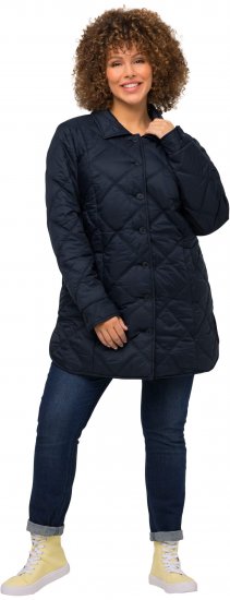 Ulla Popken Quilted Jacket Navy - Jakker - 