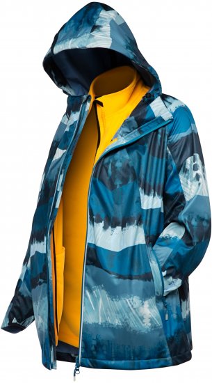 Ulla Popken HYPRAR 2-in-1 Waterproof Fitness Jacket Ink Blue - Jakker - 
