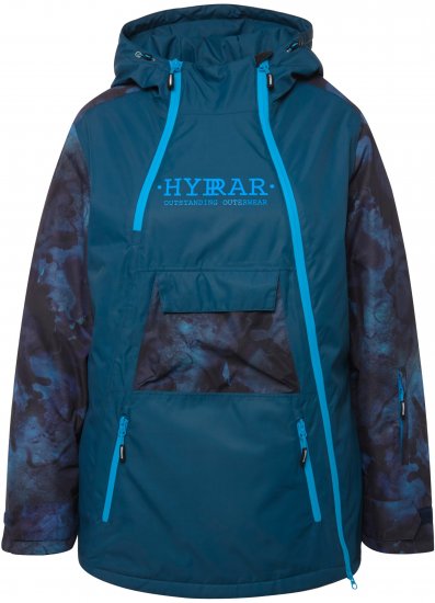Ulla Popken Asymmetric Triple-Function Performance Ski Jacket Teal - Jakker - 