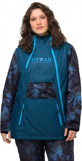 Ulla Popken Asymmetric Triple-Function Performance Ski Jacket Teal - Jakker - 