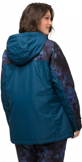 Ulla Popken Asymmetric Triple-Function Performance Ski Jacket Teal - Jakker - 